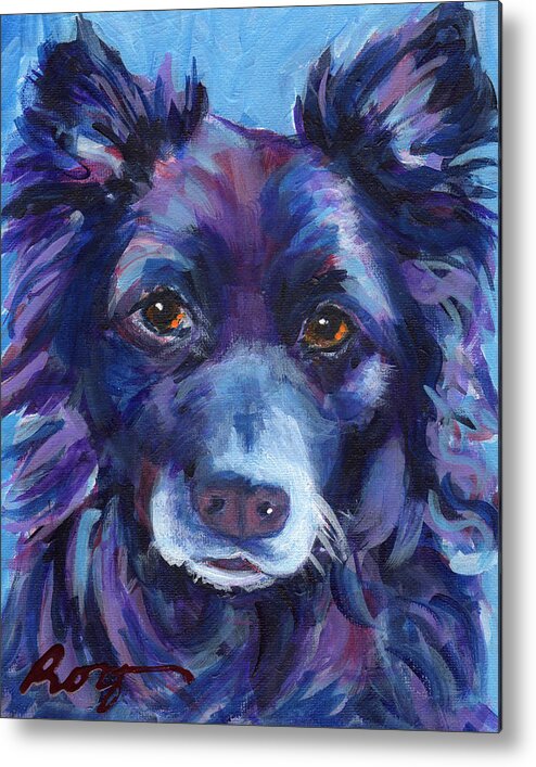 Big Black Dog Metal Print featuring the painting Cameal by Judy Rogan