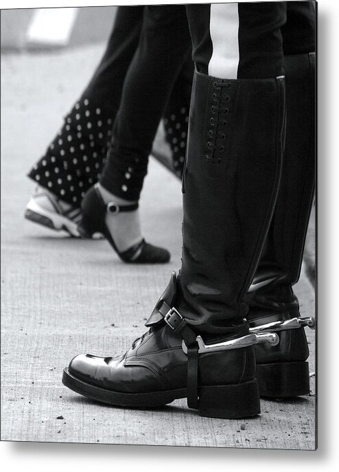 Canadian Mountie Boots Metal Print by 