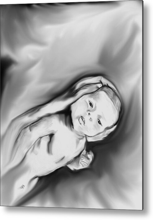 Baby Metal Print featuring the digital art Comfort by Crystal Webb