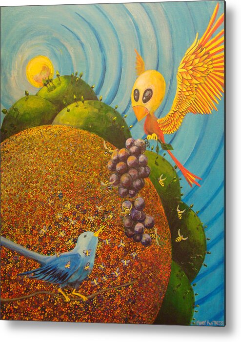 Creation Metal Print featuring the painting Creation by Mindy Huntress