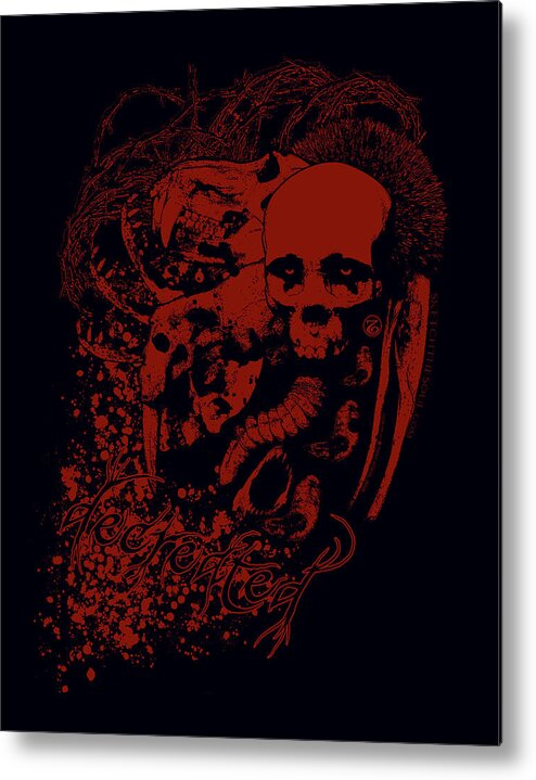 Tony Koehl Metal Print featuring the mixed media Decreation by Tony Koehl