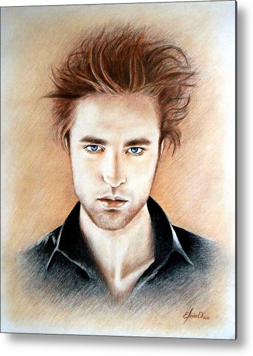 Edward Metal Print featuring the painting Edward by Yelena Day