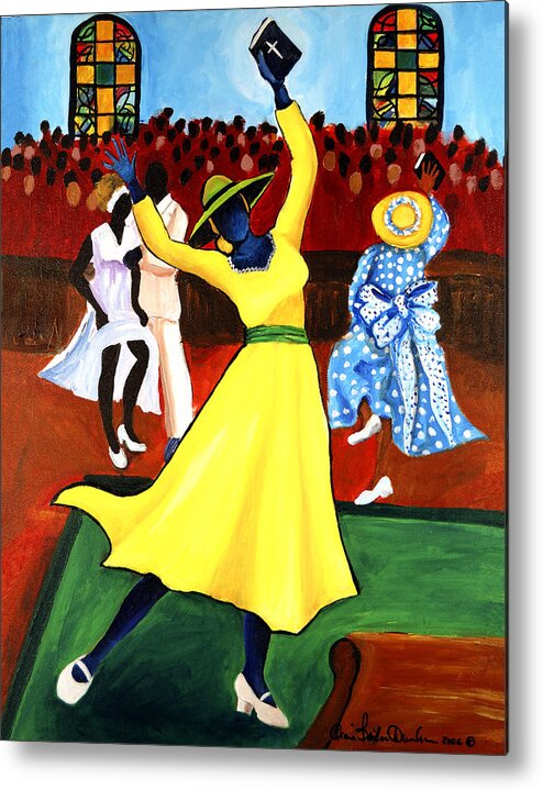 Gullah Metal Print featuring the painting Everytime I Feel the Spirit by Diane Britton Dunham