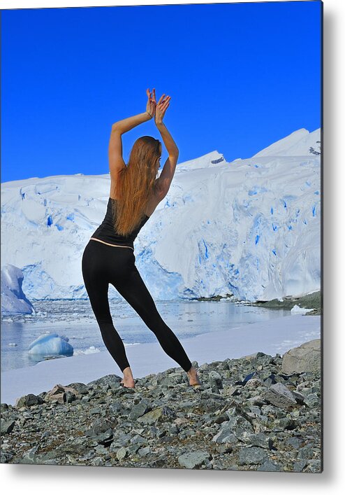 Antarctica Metal Print featuring the photograph Global Warming by Tony Beck