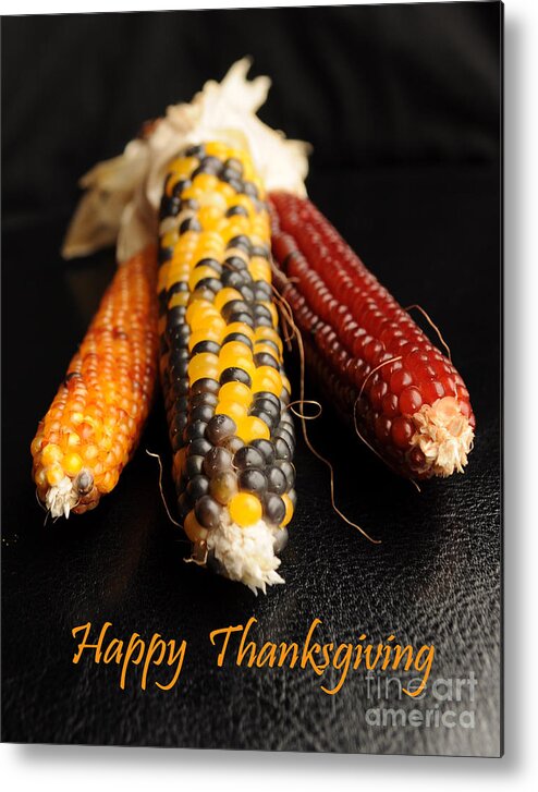 Holiday Metal Print featuring the photograph Happy Thanksgiving Card No.1 by Luke Moore