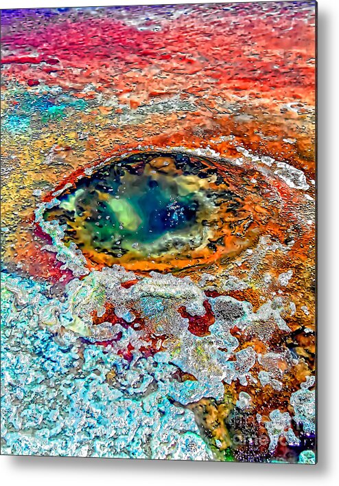 Hot Spring Metal Print featuring the photograph Hole in the Ground by Nigel Fletcher-Jones