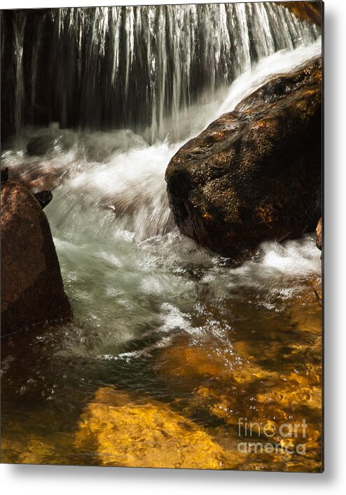 Rmnp Metal Print featuring the photograph Ice on Fall River by Harry Strharsky