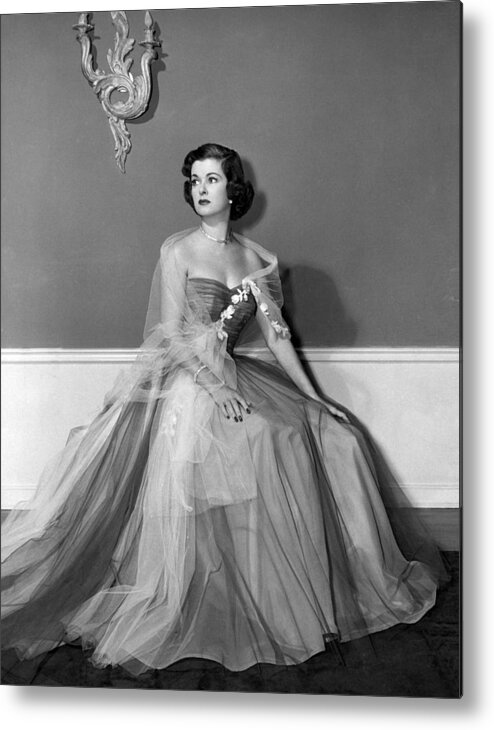 11x14lg Metal Print featuring the photograph Joan Bennett, Ca. Early 1950s by Everett