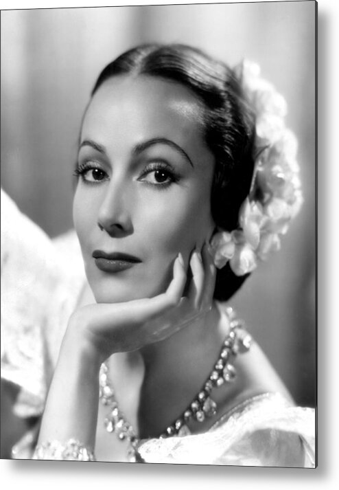 1920s Portraits Metal Print featuring the photograph Lancer Spy, Dolores Del Rio, 1937 by Everett