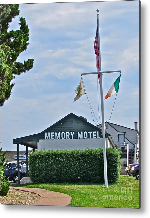 Memory Metal Print featuring the photograph Memory Motel by Beth Saffer