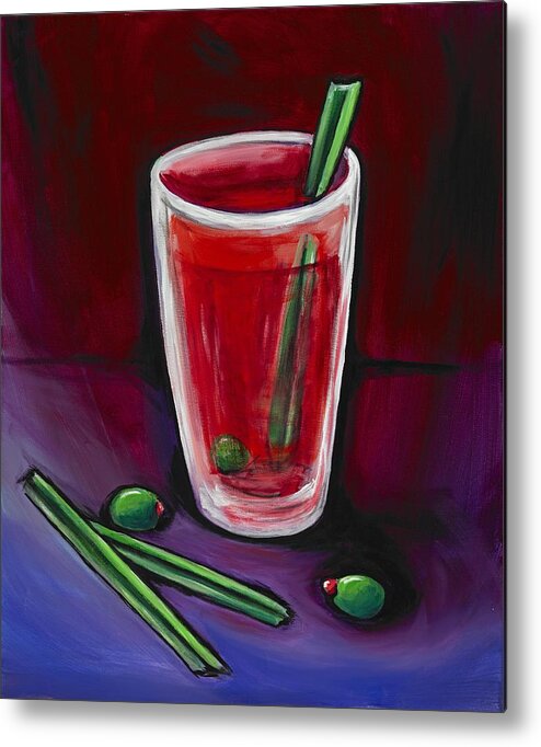 Bloody Mary Metal Print featuring the painting New Year by David Junod