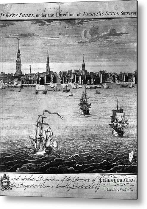 18th Century Metal Print featuring the photograph PHILADELPHIA, 18th CENTURY by Granger