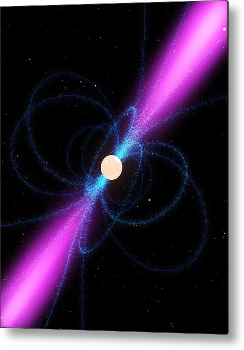 Star Metal Print featuring the photograph Pulsar, Artwork by Nasa