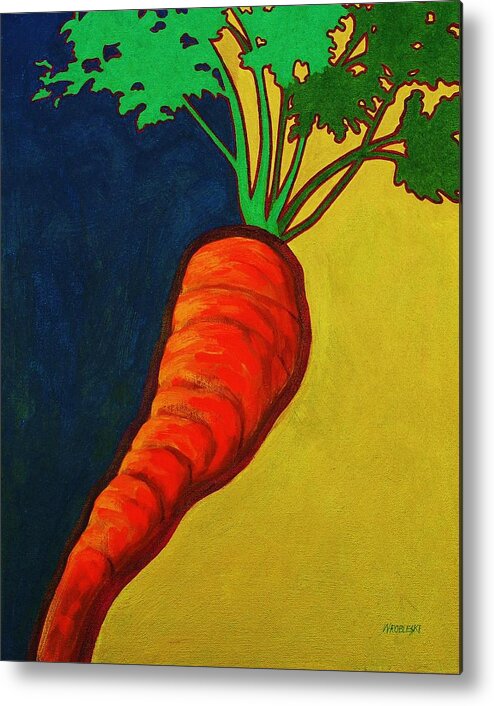 Food Metal Print featuring the painting Roots 4 by Peggy Wrobleski