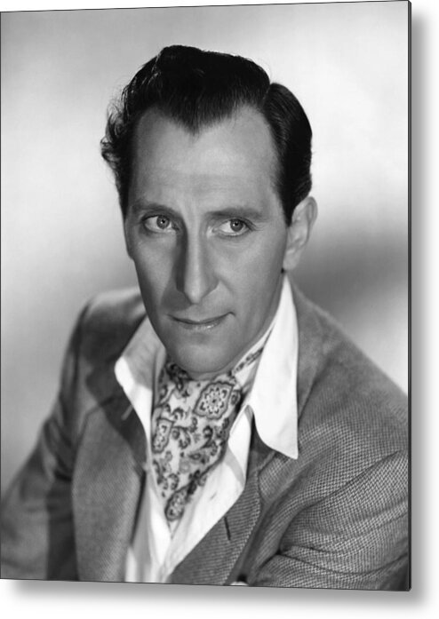 1950s Portraits Metal Print featuring the photograph The End Of The Affair, Peter Cushing by Everett