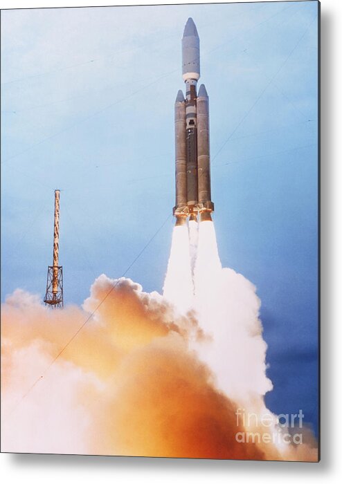 Transport Metal Print featuring the photograph Titan Iv Rocket by Science Source