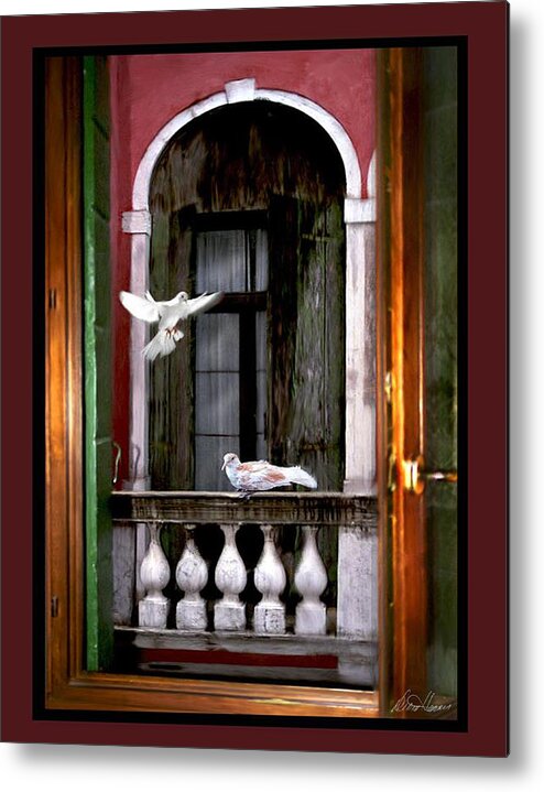 Venice Metal Print featuring the photograph Venice Window by Diana Haronis