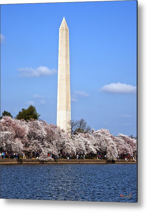 Washington Dc Metal Print featuring the photograph Washington Monument from the Tidal Basin DS055 by Gerry Gantt