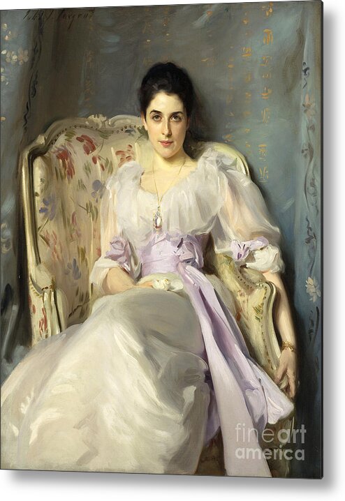 John Singer Sargent American Metal Print featuring the painting Lady Agnew of Lochnaw by MotionAge Designs