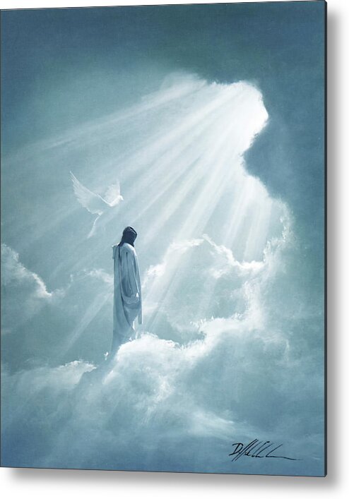 Jesus Metal Print featuring the painting Ascension #1 by Danny Hahlbohm
