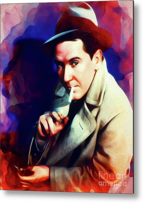 Burgess Metal Print featuring the painting Burgess Meredith, Vintage Actor #1 by Esoterica Art Agency