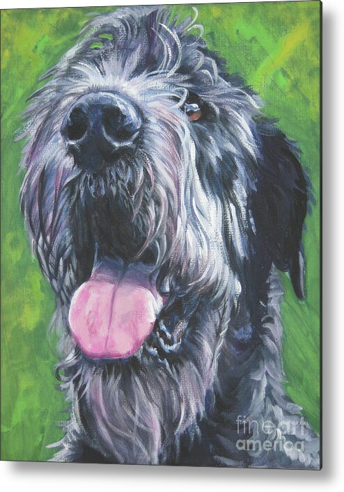 Irish Wolfhound Dog Metal Print featuring the painting Irish Wolfhound #1 by Lee Ann Shepard