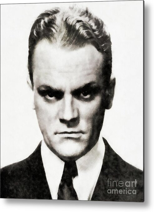 James Metal Print featuring the painting James Cagney, Vintage Actor #1 by Esoterica Art Agency