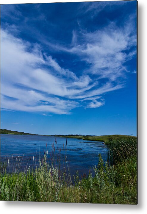 Clouds Metal Print featuring the photograph Swirly Clouds over Mt. Carmel #1 by Jana Rosenkranz