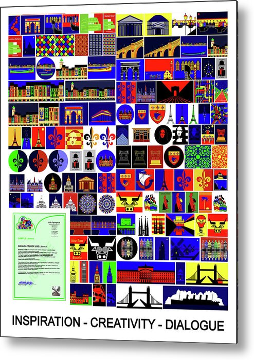  Metal Print featuring the digital art 1000 images for download for MANUFACTURER Use by Asbjorn Lonvig