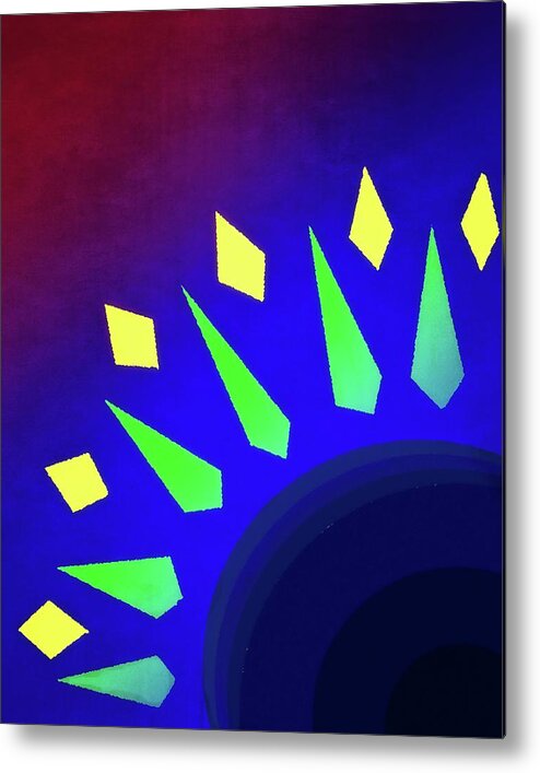 Abstract Metal Print featuring the digital art 117 by Timothy Bulone
