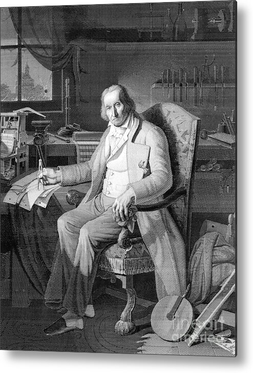 Science Metal Print featuring the photograph Joseph-marie Jacquard, French Inventor #2 by Science Source