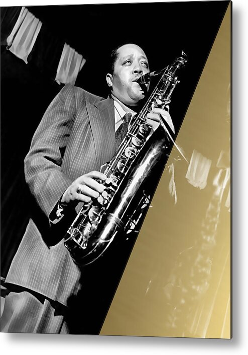 Lester Young Metal Print featuring the mixed media Lester Young Collection #3 by Marvin Blaine