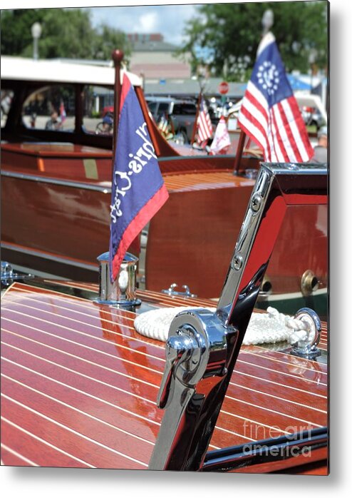 Boat Metal Print featuring the photograph Chris Craft Runabout #1 by Neil Zimmerman