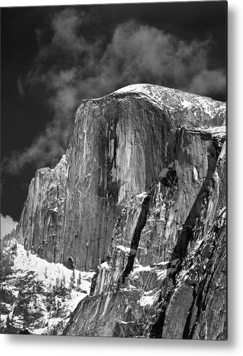 Half Dome Metal Print featuring the photograph 406779 V Half Dome in Winter Dress by Ed Cooper Photography