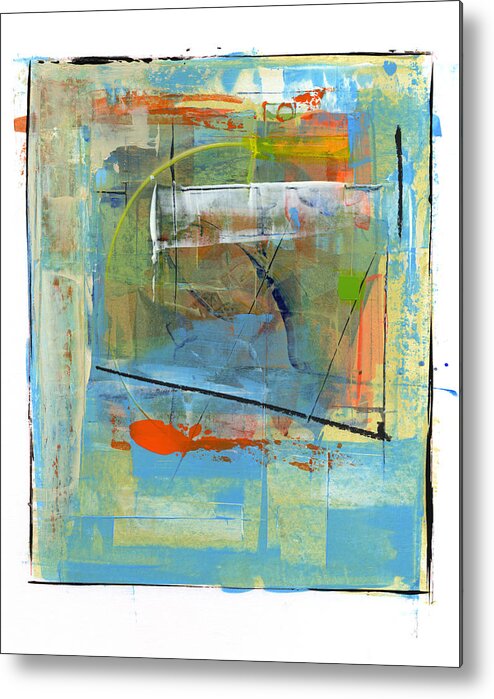 Abstract Metal Print featuring the painting Untitled #531 by Chris N Rohrbach