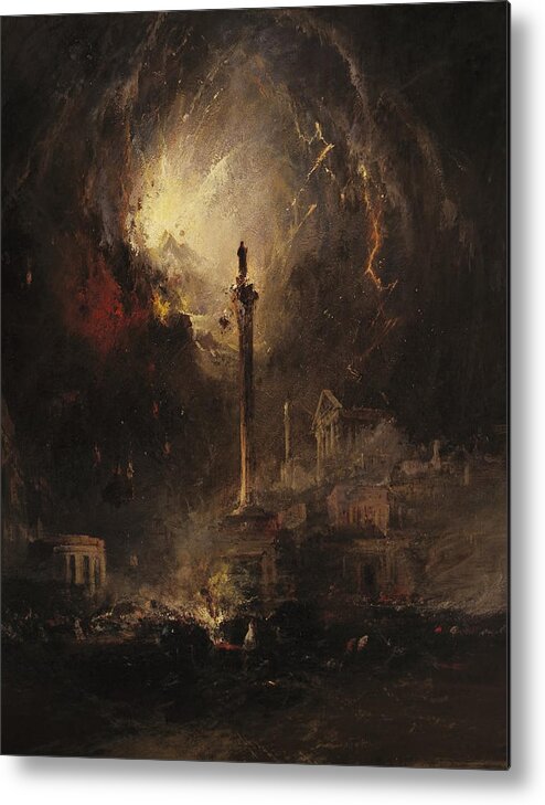 James Hamilton (american Metal Print featuring the painting The Last Days of Pompeii by James Hamilton
