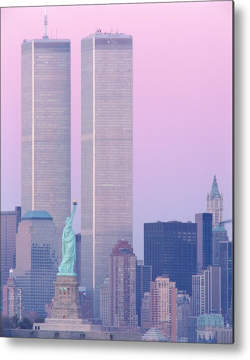 Photography Metal Print featuring the photograph Usa, New York, Statue Of Liberty #8 by Panoramic Images