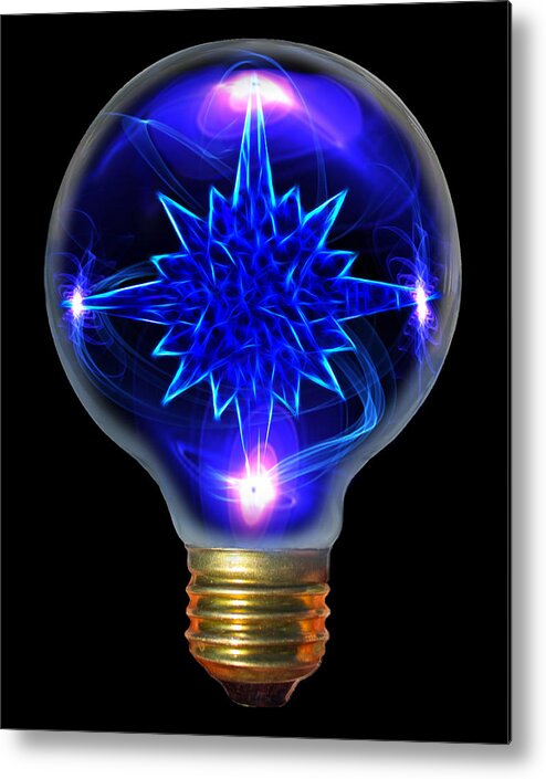 Light Bulb Metal Print featuring the photograph A Bright Idea by Shane Bechler