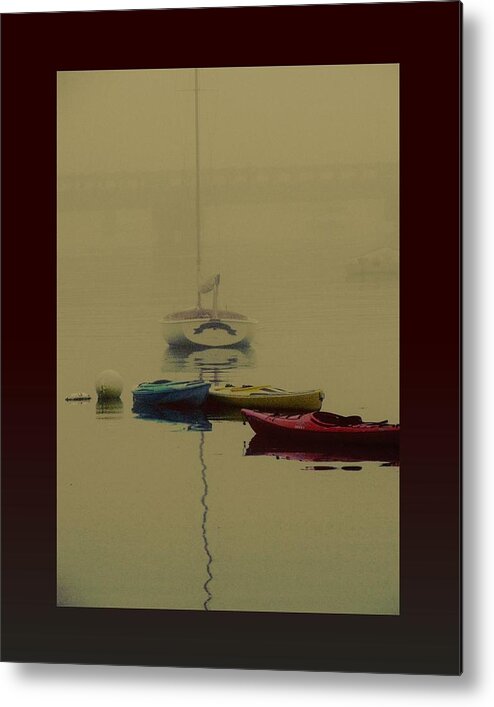 Boats Metal Print featuring the photograph A Foggy Day On Cape Cod Bay... by Rene Crystal