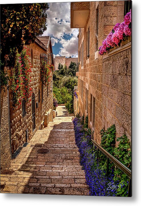 Endre Metal Print featuring the photograph A View Of The Old City Walls by Endre Balogh