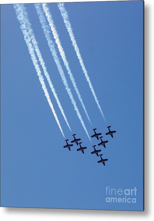 Blue Angles Metal Print featuring the photograph Air Show 1 by Cheryl Del Toro