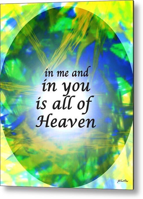 Collage Metal Print featuring the digital art All of Heaven by John Vincent Palozzi
