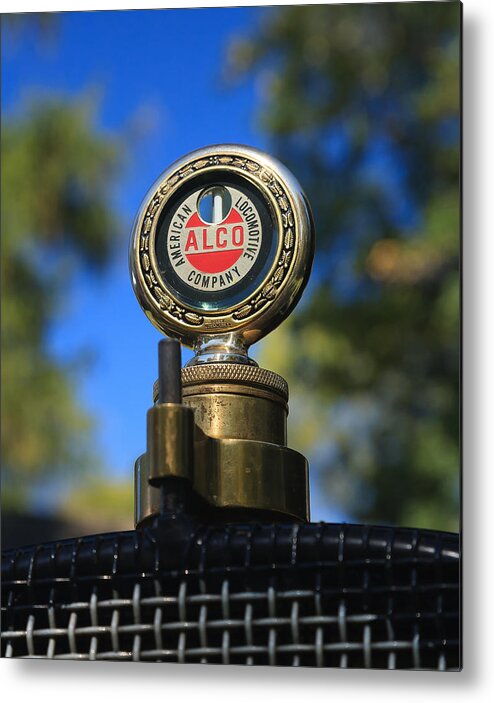 Alco Metal Print featuring the photograph Antique Radiator Temperature Gauge by David Smith