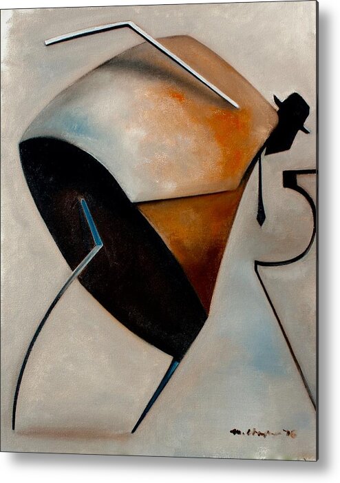 Jazz Metal Print featuring the painting Assemblage / Swing by Martel Chapman