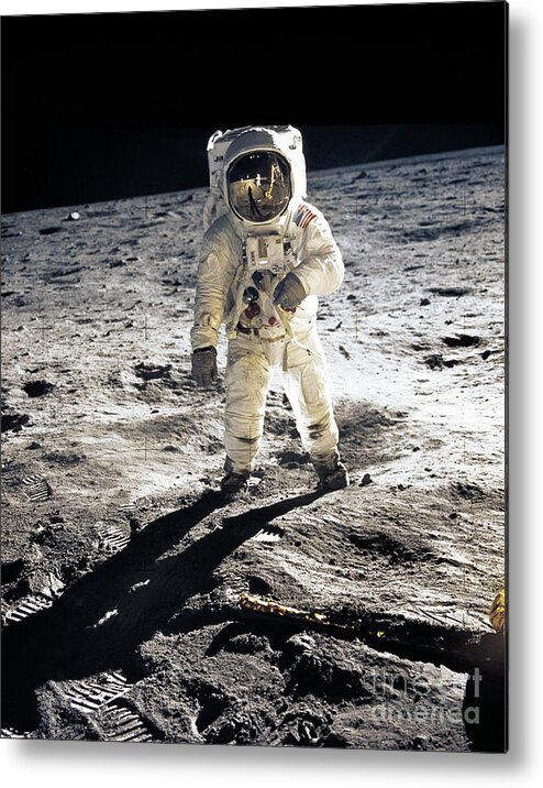 Apollo Metal Print featuring the photograph Astronaut by Photo Researchers