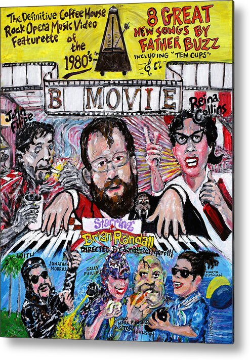 Bmovie Metal Print featuring the painting B Movie by Jonathan Morrill