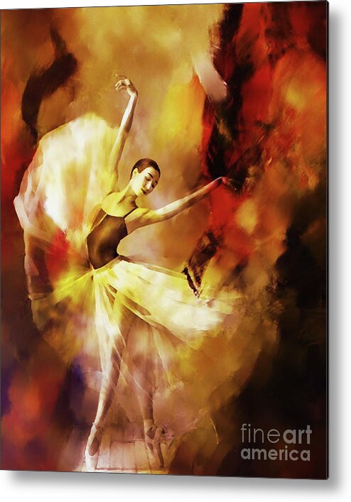 Swan Lake Metal Print featuring the painting Ballet Dance 3390 by Gull G