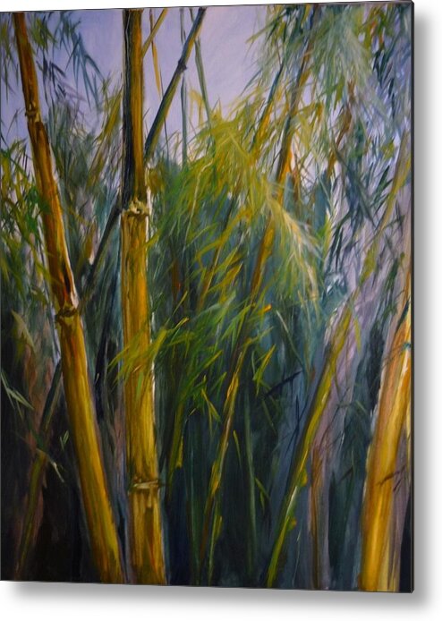 Bambu Metal Print featuring the painting Bambu I by Lizzy Forrester