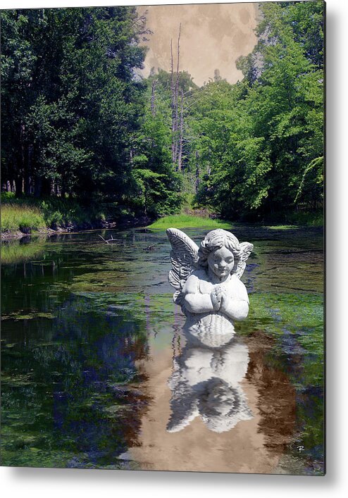 Pond Metal Print featuring the photograph Baptism by Tom Romeo