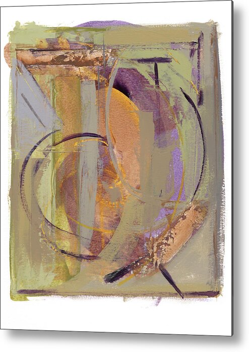 Abstract Metal Print featuring the painting Untitled #544 by Chris N Rohrbach